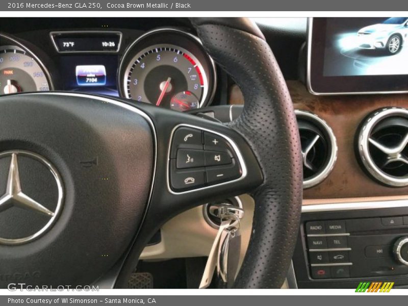 Cocoa Brown Metallic / Black 2016 Mercedes-Benz GLA 250