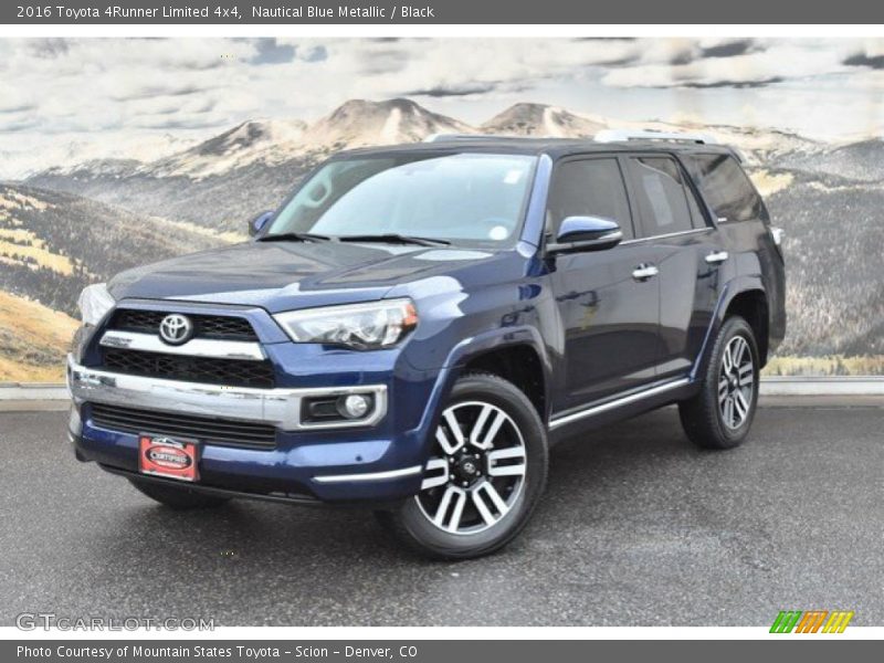 Nautical Blue Metallic / Black 2016 Toyota 4Runner Limited 4x4