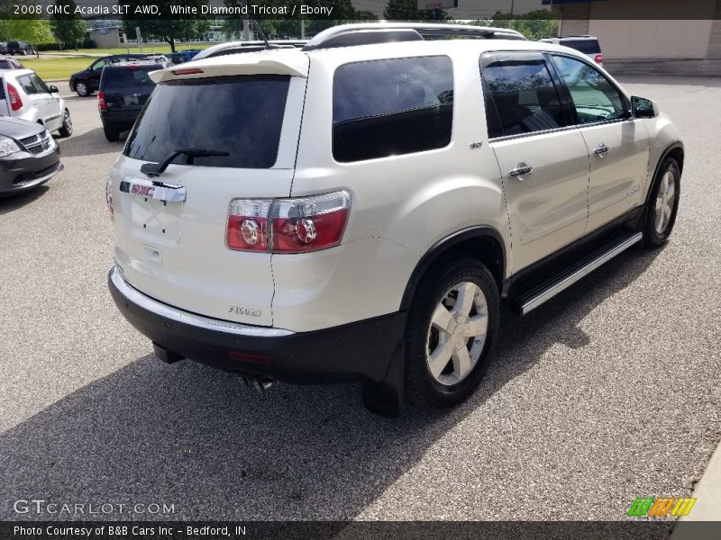 White Diamond Tricoat / Ebony 2008 GMC Acadia SLT AWD