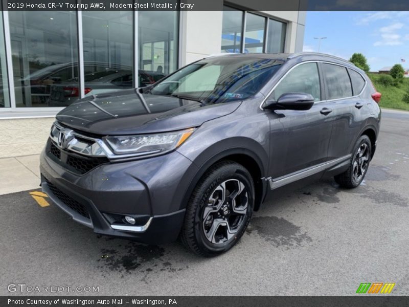 Modern Steel Metallic / Gray 2019 Honda CR-V Touring AWD