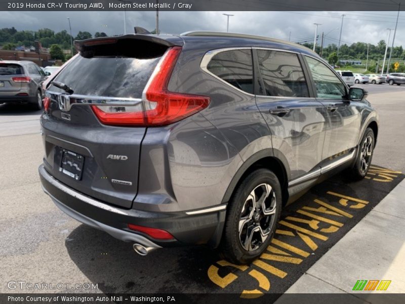 Modern Steel Metallic / Gray 2019 Honda CR-V Touring AWD