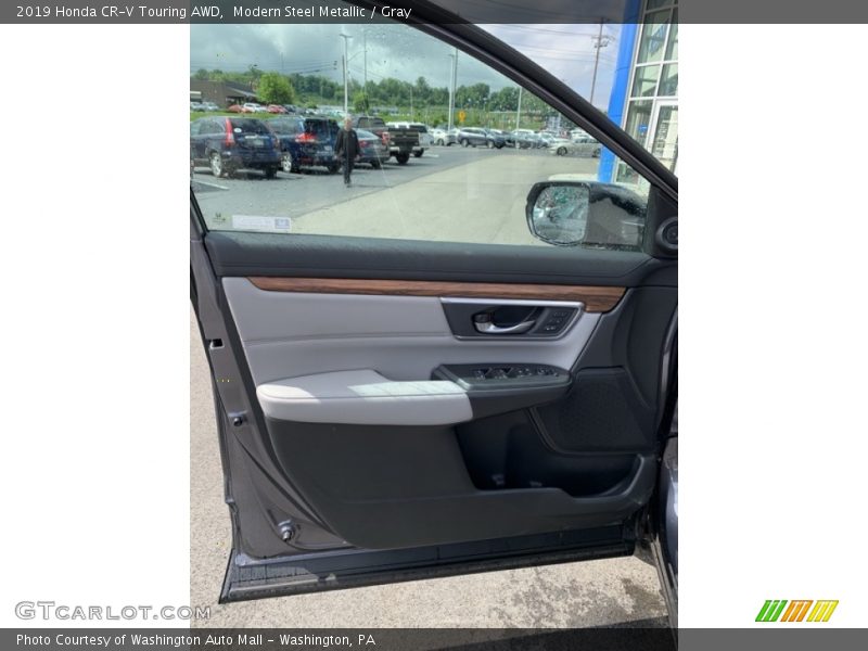 Modern Steel Metallic / Gray 2019 Honda CR-V Touring AWD