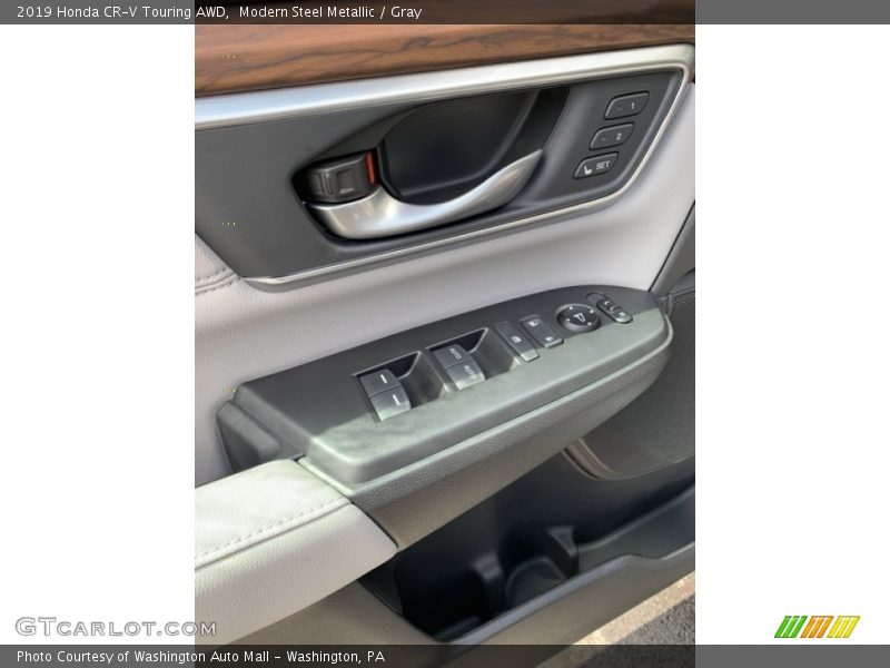 Modern Steel Metallic / Gray 2019 Honda CR-V Touring AWD