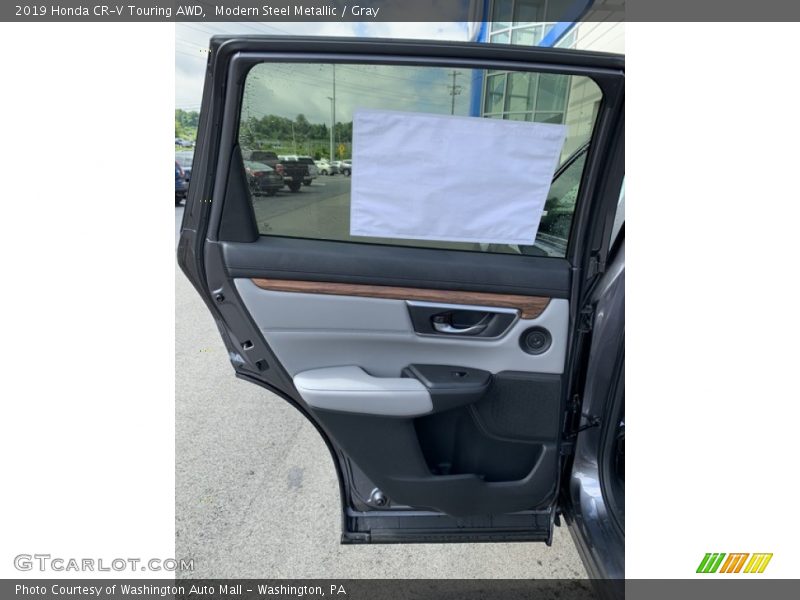 Modern Steel Metallic / Gray 2019 Honda CR-V Touring AWD