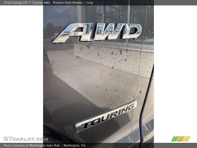 Modern Steel Metallic / Gray 2019 Honda CR-V Touring AWD