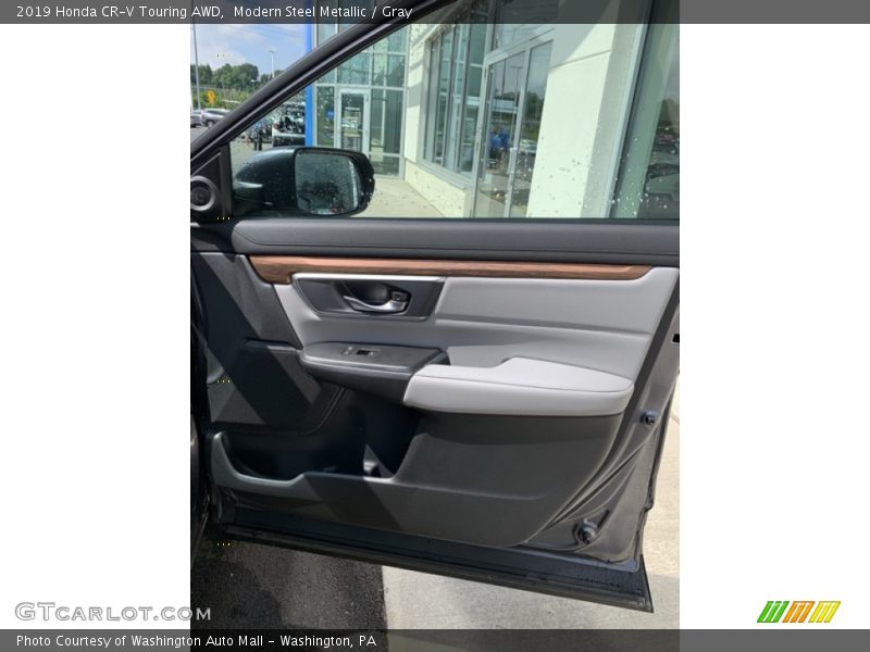 Modern Steel Metallic / Gray 2019 Honda CR-V Touring AWD