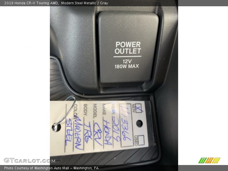 Modern Steel Metallic / Gray 2019 Honda CR-V Touring AWD