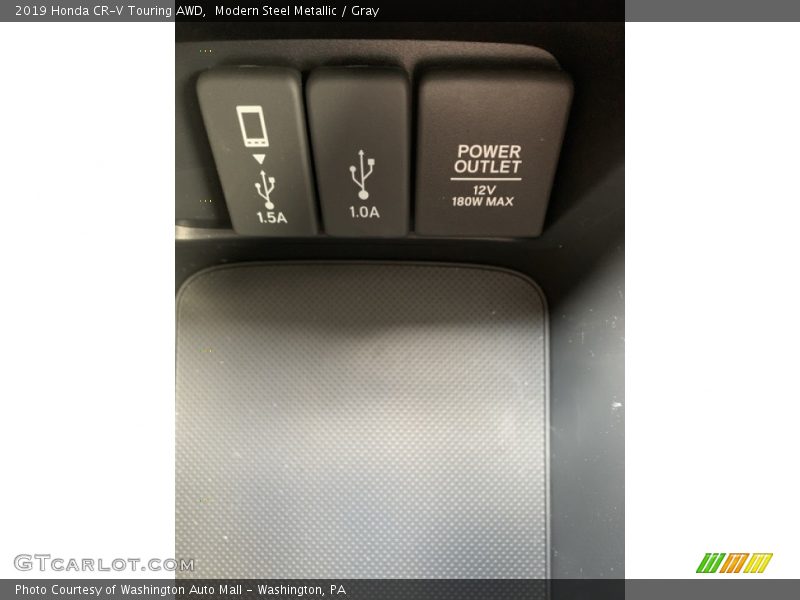 Modern Steel Metallic / Gray 2019 Honda CR-V Touring AWD