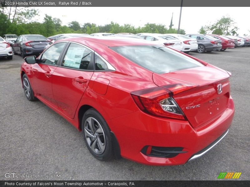Rallye Red / Black 2019 Honda Civic LX Sedan