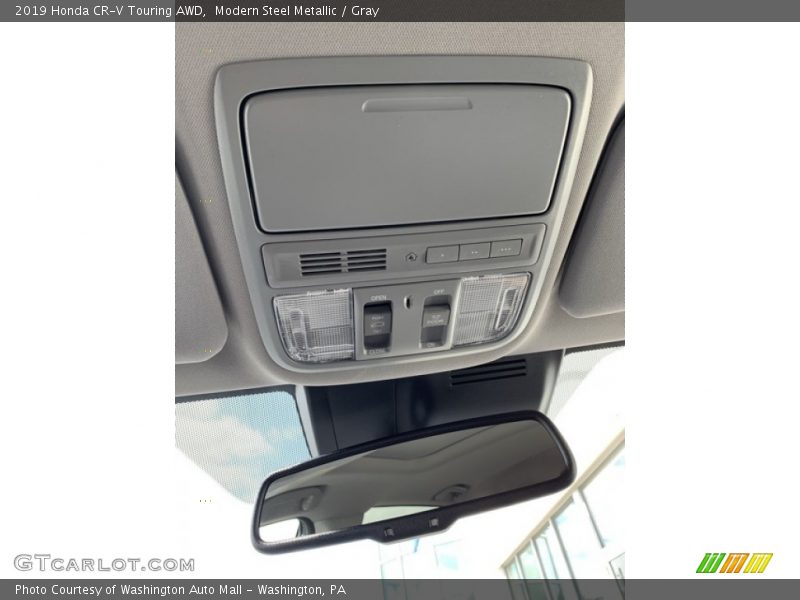 Modern Steel Metallic / Gray 2019 Honda CR-V Touring AWD