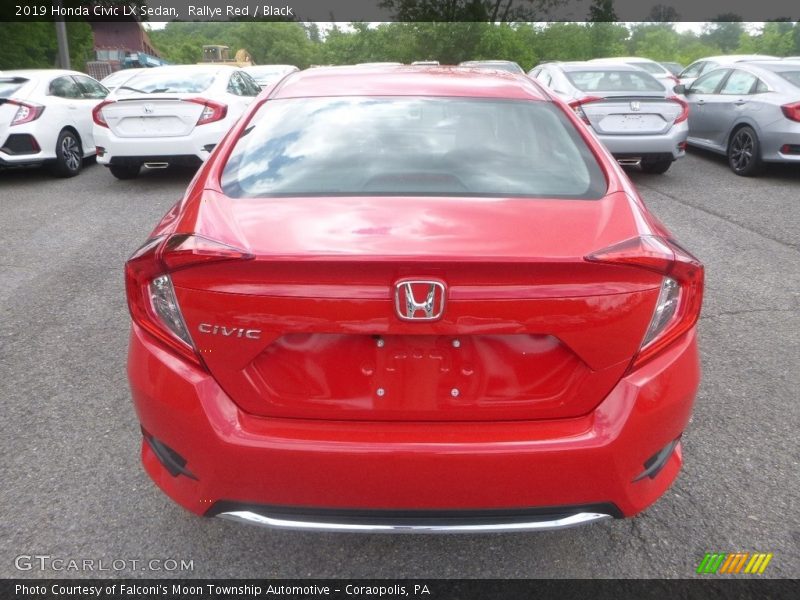 Rallye Red / Black 2019 Honda Civic LX Sedan