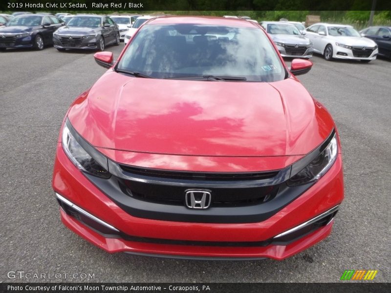 Rallye Red / Black 2019 Honda Civic LX Sedan