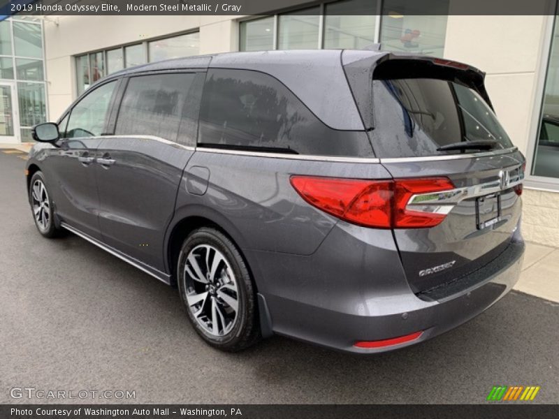 Modern Steel Metallic / Gray 2019 Honda Odyssey Elite