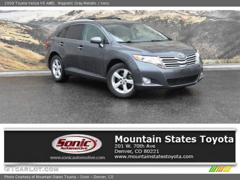 Magnetic Gray Metallic / Ivory 2009 Toyota Venza V6 AWD