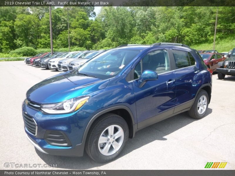 Pacific Blue Metallic / Jet Black 2019 Chevrolet Trax LT AWD