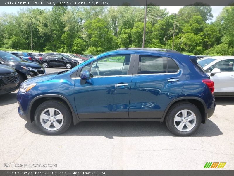 Pacific Blue Metallic / Jet Black 2019 Chevrolet Trax LT AWD