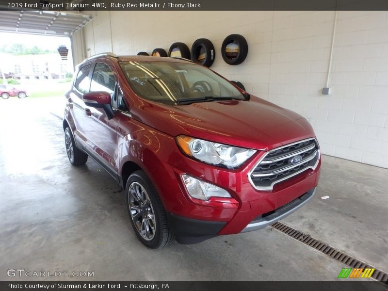 Ruby Red Metallic / Ebony Black 2019 Ford EcoSport Titanium 4WD