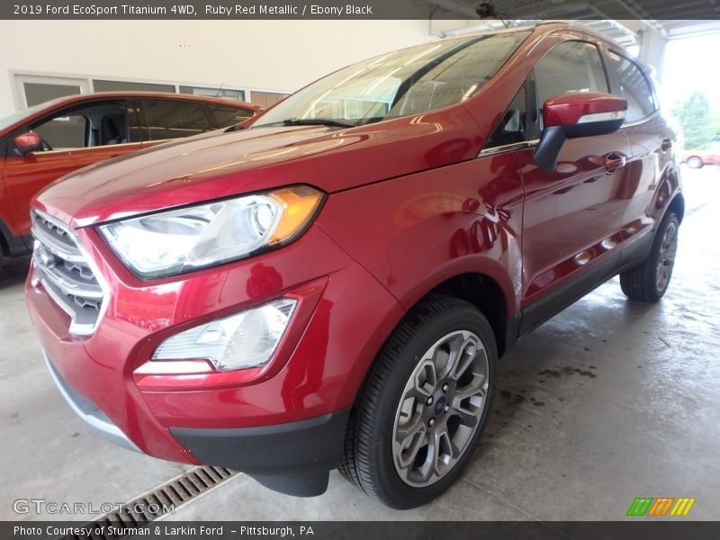 Ruby Red Metallic / Ebony Black 2019 Ford EcoSport Titanium 4WD