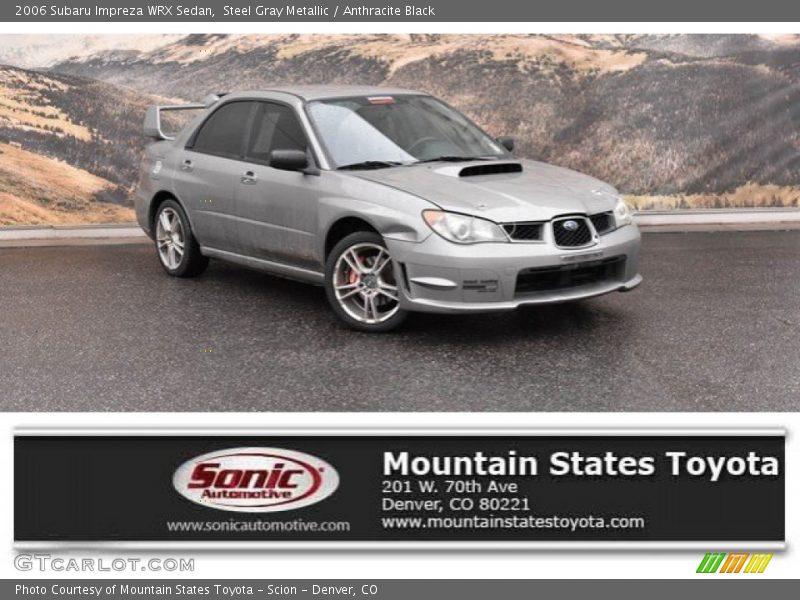 Steel Gray Metallic / Anthracite Black 2006 Subaru Impreza WRX Sedan