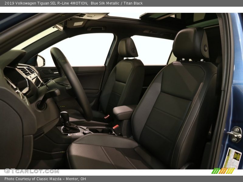 Blue Silk Metallic / Titan Black 2019 Volkswagen Tiguan SEL R-Line 4MOTION