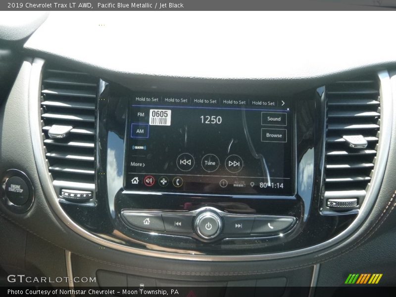 Pacific Blue Metallic / Jet Black 2019 Chevrolet Trax LT AWD