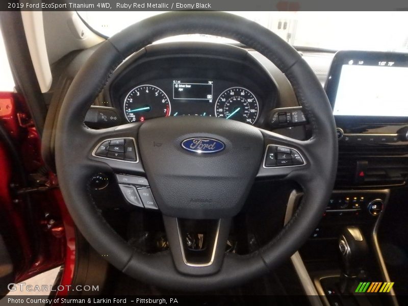 Ruby Red Metallic / Ebony Black 2019 Ford EcoSport Titanium 4WD