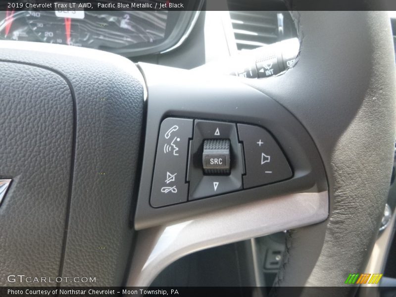 Pacific Blue Metallic / Jet Black 2019 Chevrolet Trax LT AWD