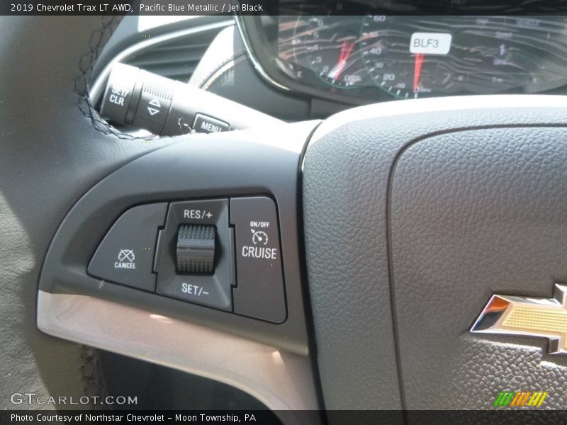 Pacific Blue Metallic / Jet Black 2019 Chevrolet Trax LT AWD