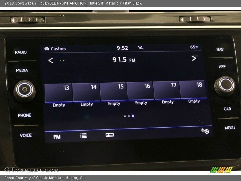 Blue Silk Metallic / Titan Black 2019 Volkswagen Tiguan SEL R-Line 4MOTION