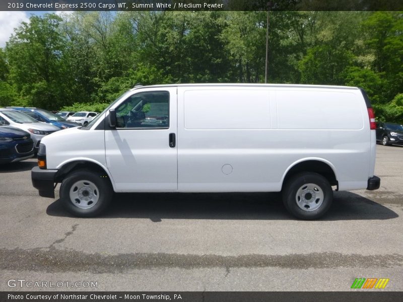 Summit White / Medium Pewter 2019 Chevrolet Express 2500 Cargo WT