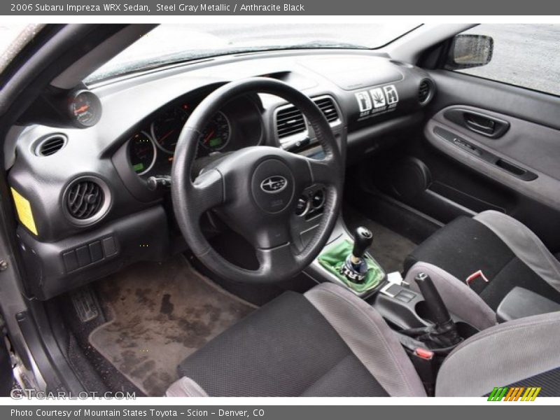 Steel Gray Metallic / Anthracite Black 2006 Subaru Impreza WRX Sedan