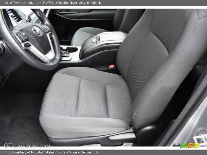 Celestial Silver Metallic / Black 2018 Toyota Highlander LE AWD