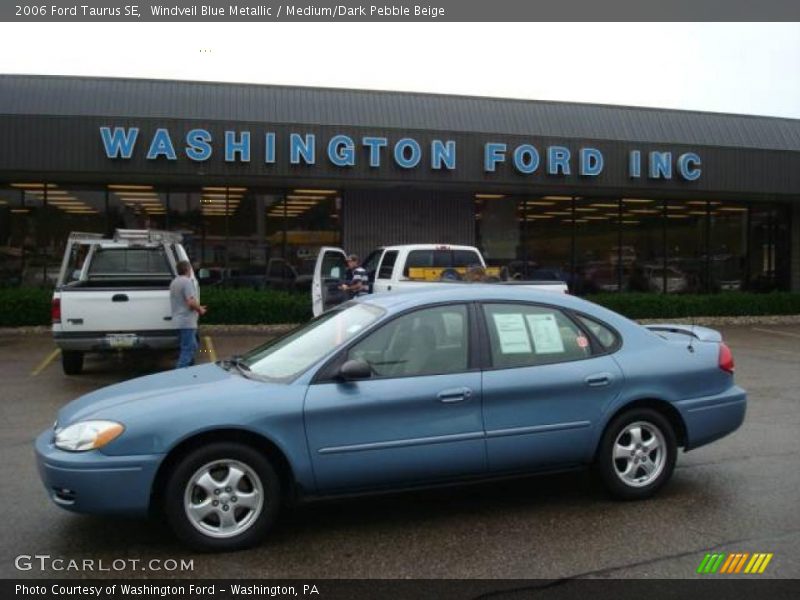 Windveil Blue Metallic / Medium/Dark Pebble Beige 2006 Ford Taurus SE