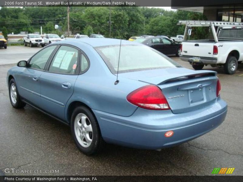 Windveil Blue Metallic / Medium/Dark Pebble Beige 2006 Ford Taurus SE