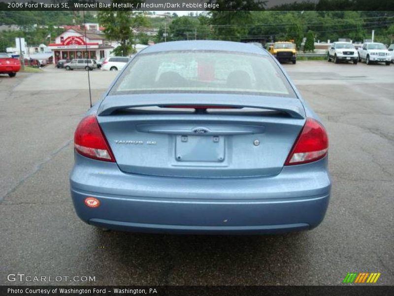 Windveil Blue Metallic / Medium/Dark Pebble Beige 2006 Ford Taurus SE