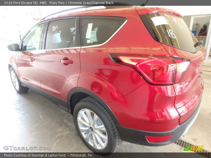 Ruby Red / Chromite Gray/Charcoal Black 2019 Ford Escape SEL 4WD