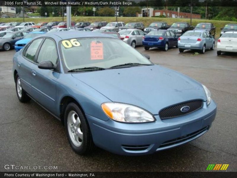 Windveil Blue Metallic / Medium/Dark Pebble Beige 2006 Ford Taurus SE
