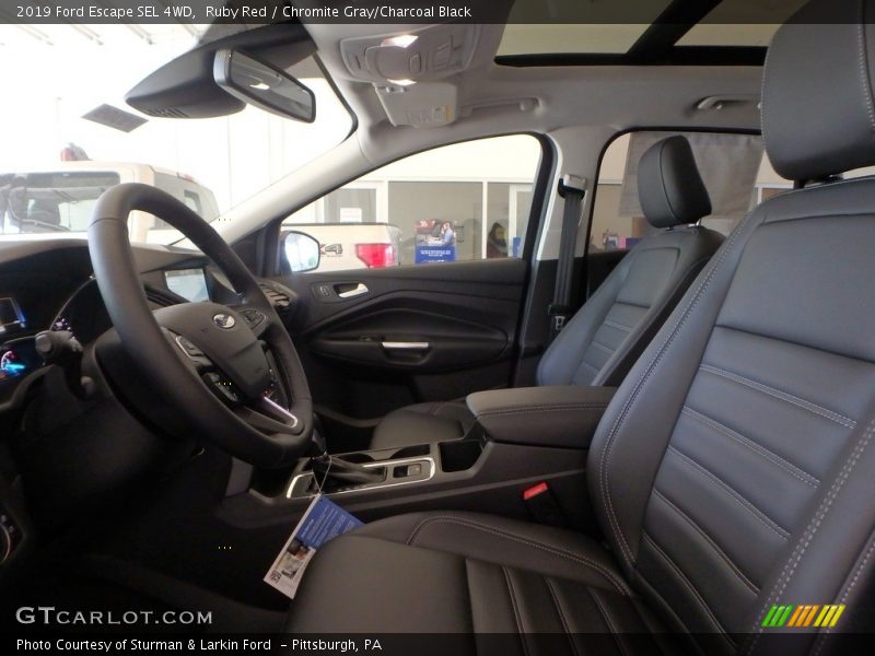 Ruby Red / Chromite Gray/Charcoal Black 2019 Ford Escape SEL 4WD
