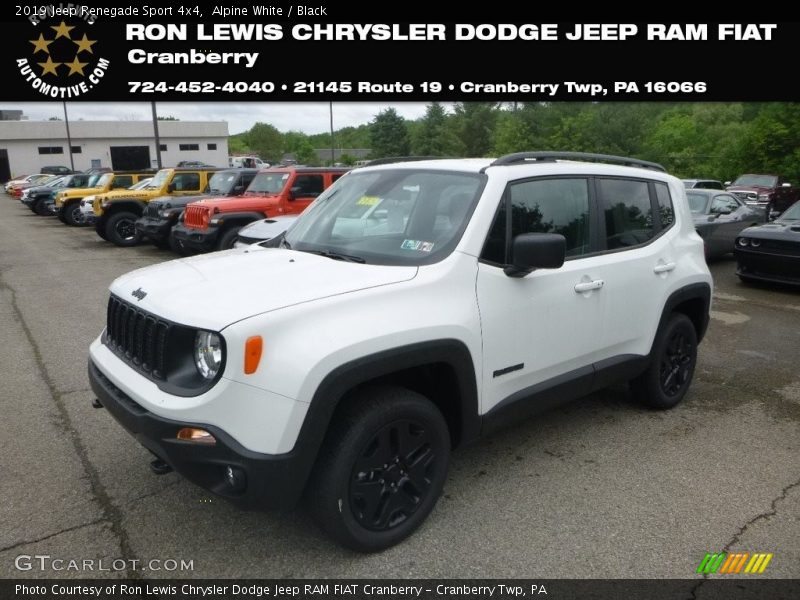 Alpine White / Black 2019 Jeep Renegade Sport 4x4