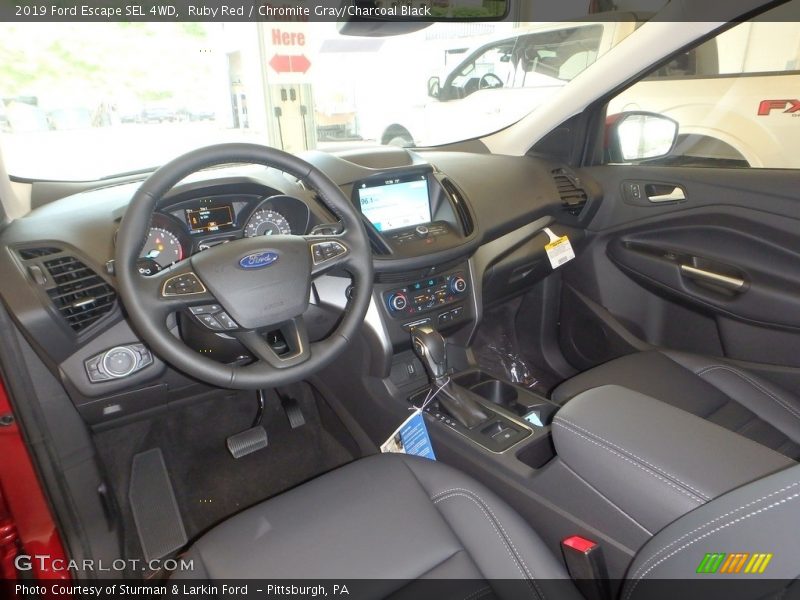 Ruby Red / Chromite Gray/Charcoal Black 2019 Ford Escape SEL 4WD