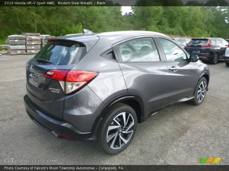 Modern Steel Metallic / Black 2019 Honda HR-V Sport AWD