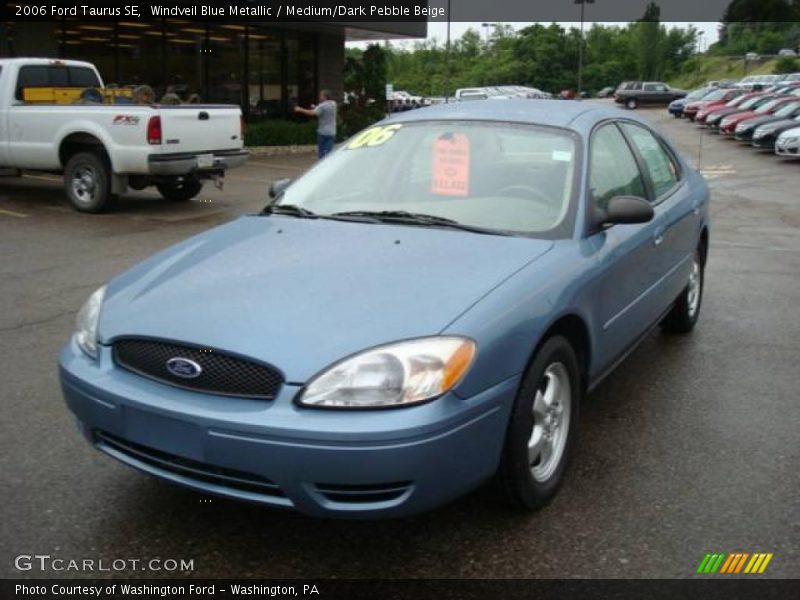 Windveil Blue Metallic / Medium/Dark Pebble Beige 2006 Ford Taurus SE