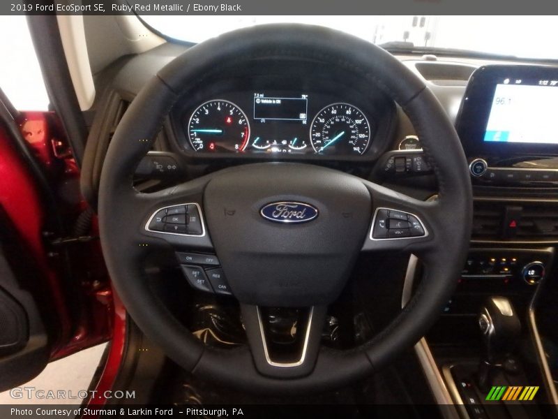 Ruby Red Metallic / Ebony Black 2019 Ford EcoSport SE