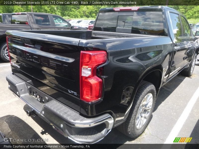 Black / Gideon/Very Dark Atmosphere 2019 Chevrolet Silverado 1500 LTZ Crew Cab 4WD