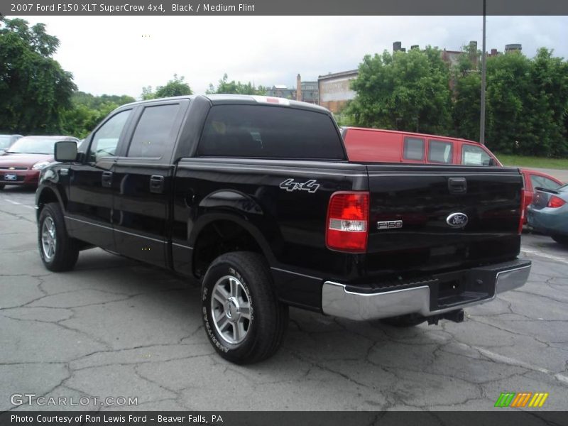 Black / Medium Flint 2007 Ford F150 XLT SuperCrew 4x4