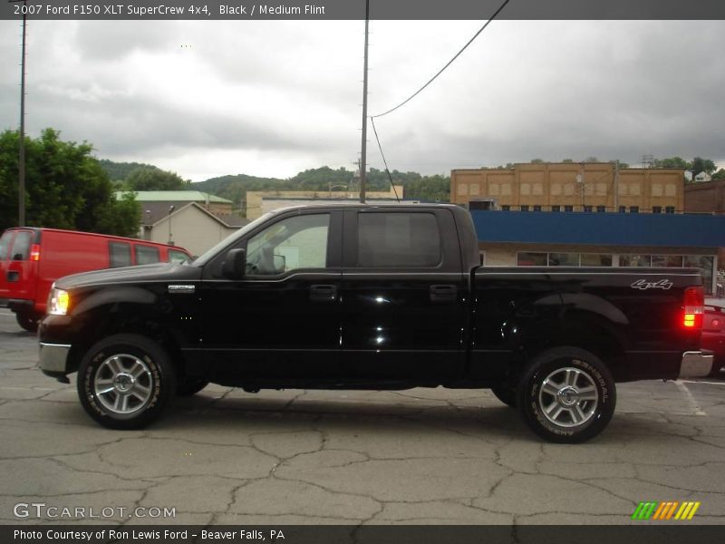 Black / Medium Flint 2007 Ford F150 XLT SuperCrew 4x4