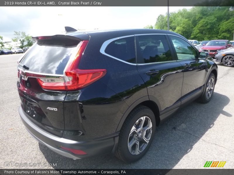 Crystal Black Pearl / Gray 2019 Honda CR-V EX-L AWD