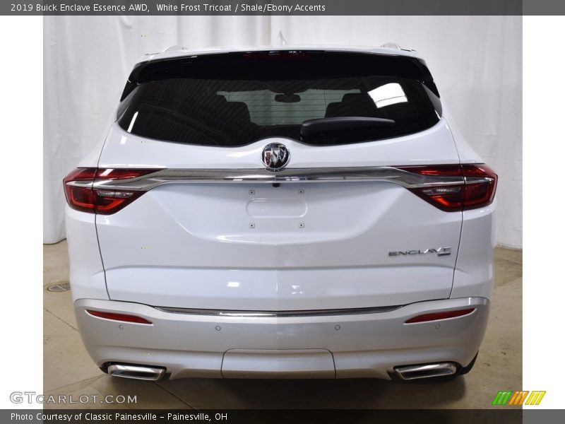 White Frost Tricoat / Shale/Ebony Accents 2019 Buick Enclave Essence AWD