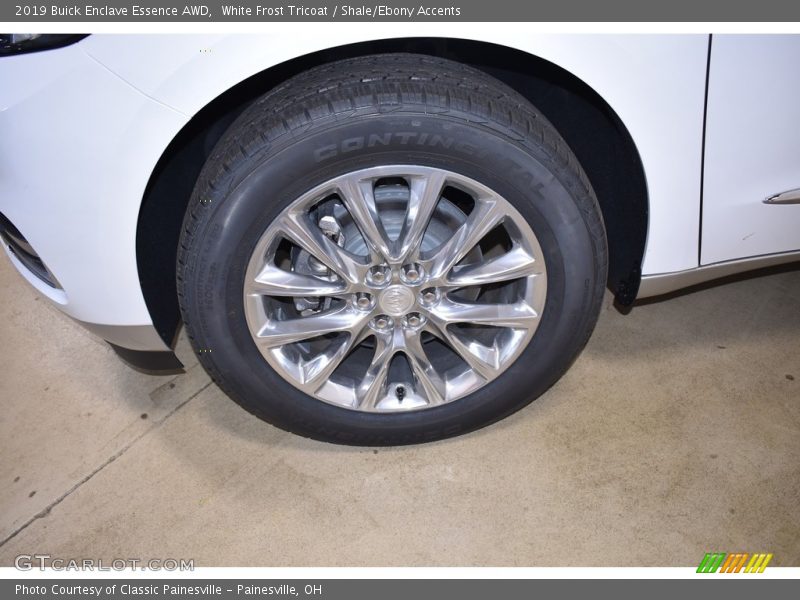 White Frost Tricoat / Shale/Ebony Accents 2019 Buick Enclave Essence AWD