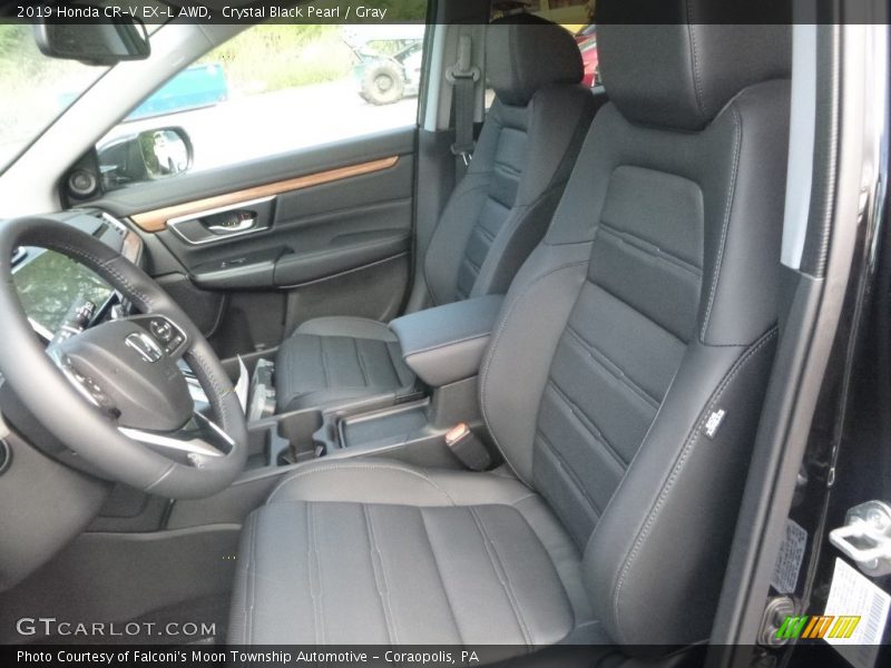 Crystal Black Pearl / Gray 2019 Honda CR-V EX-L AWD